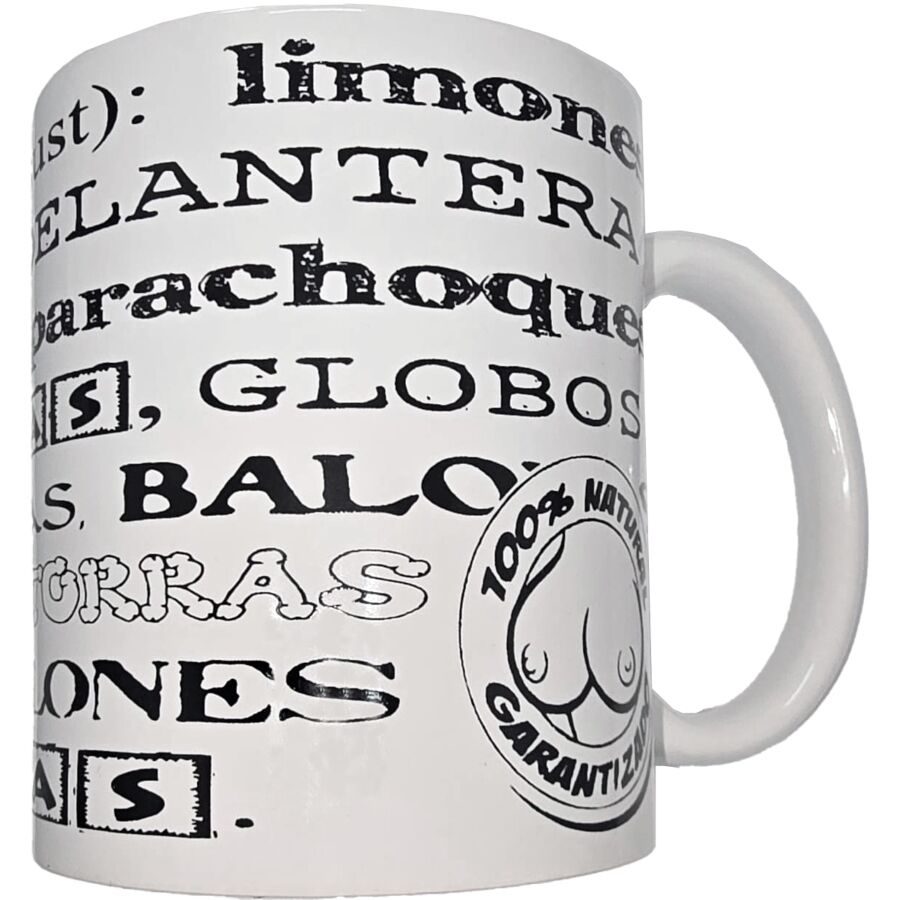 Diablo Picante - Witte Mok Met Boob Synonyms 370 ml