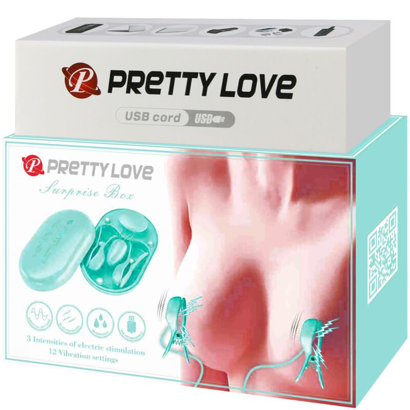 Pretty Love - Verrassingsdoos Elektrostimulatieklemmen Blauw - afbeelding 8