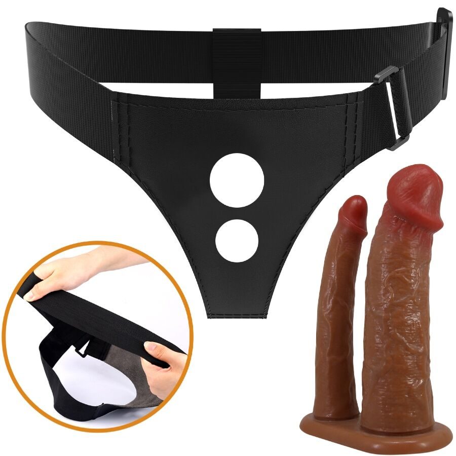 Pretty Love - Keaven Harness Briefs Universeel & Comfortabele Dubbele Dildo