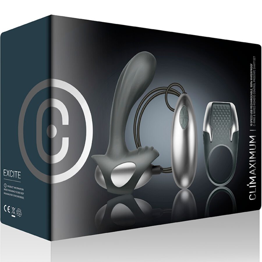 Climaximum - Excite Kit Pikantring + Draad Prostaatmassager - afbeelding 4