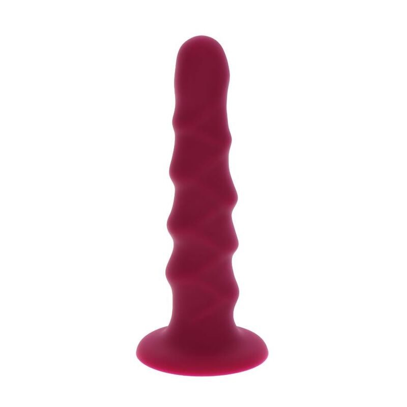 Get Real - Geribbelde Dong 12 cm Rood