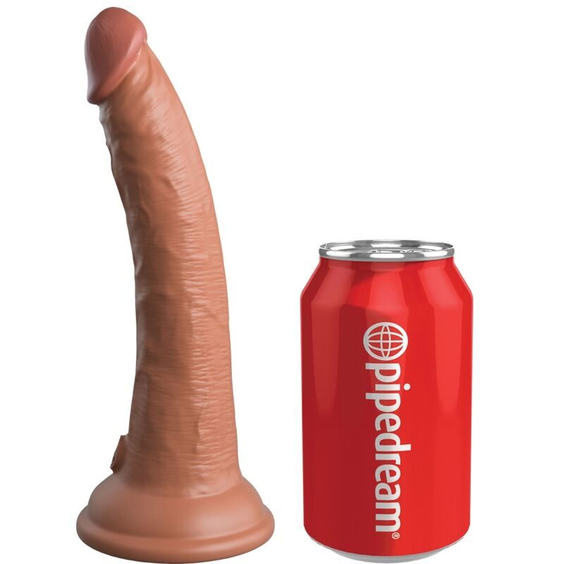 King Cock - Elite Realistische Siliconen Dildo 17,8 cm Karamel