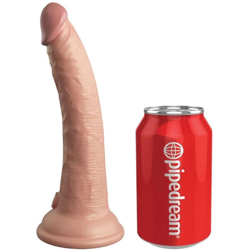 King Cock - Elite Realistische Vibrerende Dildo & Afstandsbediening Siliconen 17,8 cm