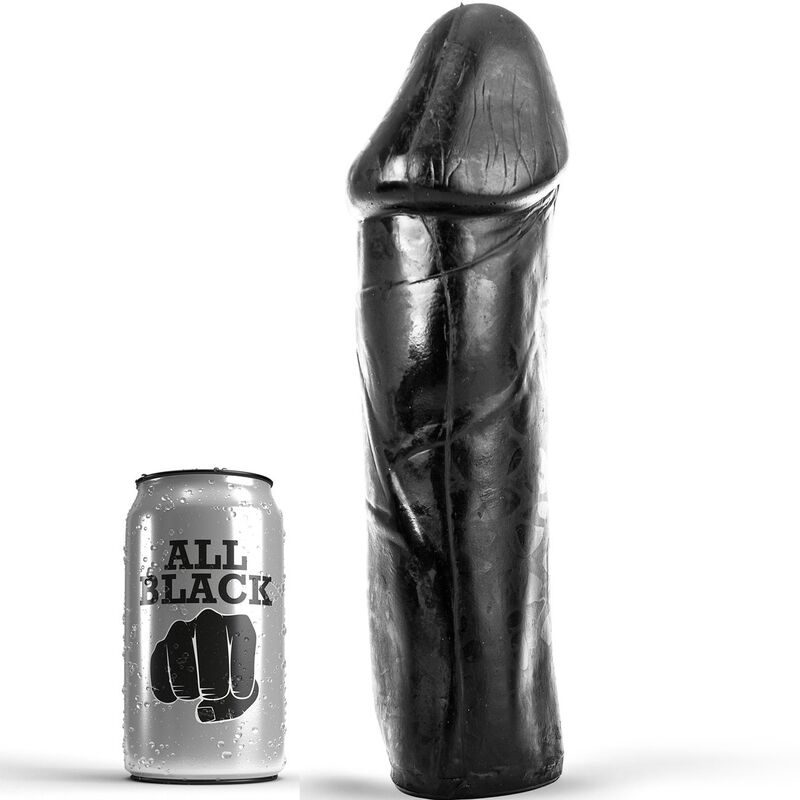 All Black - Dong 28 cm Zonder Testikels