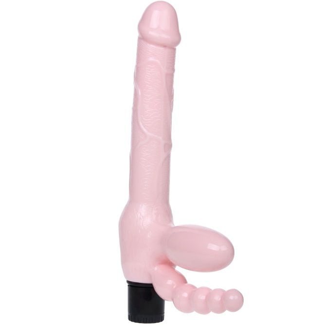 Baile - TPR Draadloos Harnas Met Vibratie En Anale Stimulatie 25,4 cm