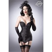 Longline corset zwart