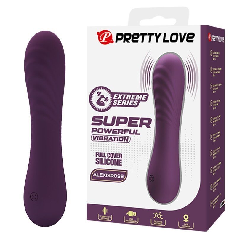 Pretty Love - Alexisrose Oplaadbare Vibrator Met 10 Functies, Paars
