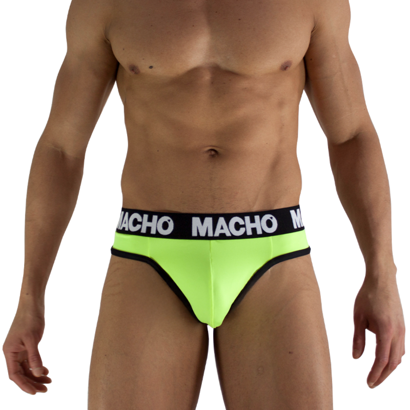 Macho - MTG001 Fluorescerend Gele String Maat