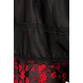 Premium dirndl zwart/ rood met blouse