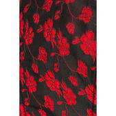Premium dirndl zwart/ rood met blouse