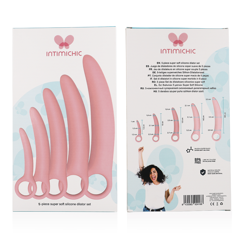 Intimichic - 5-Delige Siliconen Dilatorset - afbeelding 7