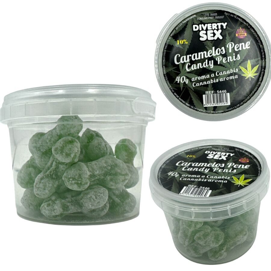 Diablo Goloso - 20 Penis Snoepjes Cannabis Aroma