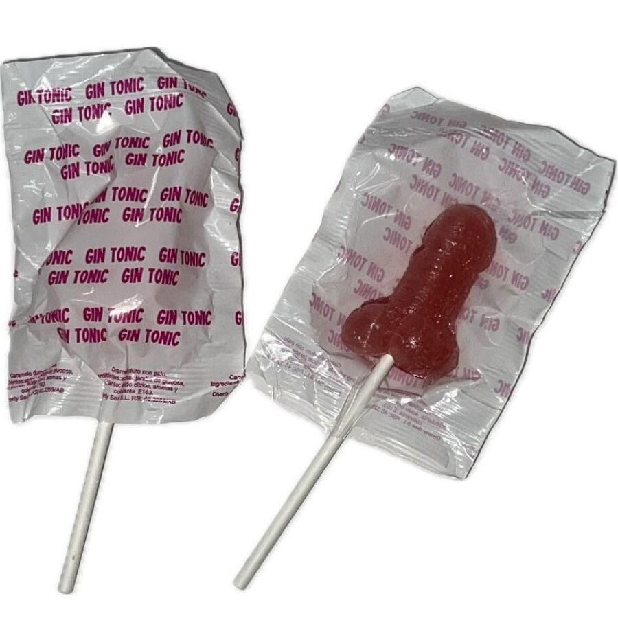 Diablo Goloso - 1 Penis Lolly Gin Tonic Aardbeismaak 10% Alcohol
