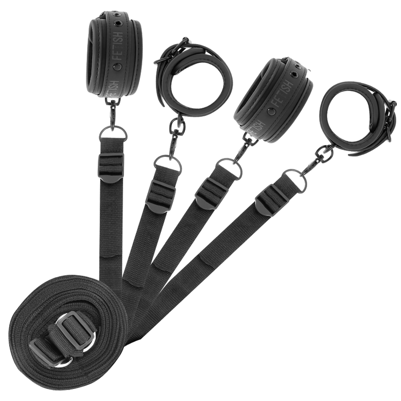 Fetish Submissive - Niet-Prene Voering Handboeien En Bondage Set