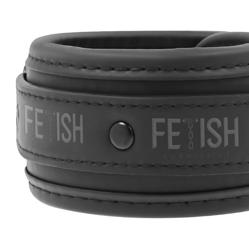 Fetish Submissive - Vegan Lederen Enkelmanchetten Met Nopreen Voering - afbeelding 4