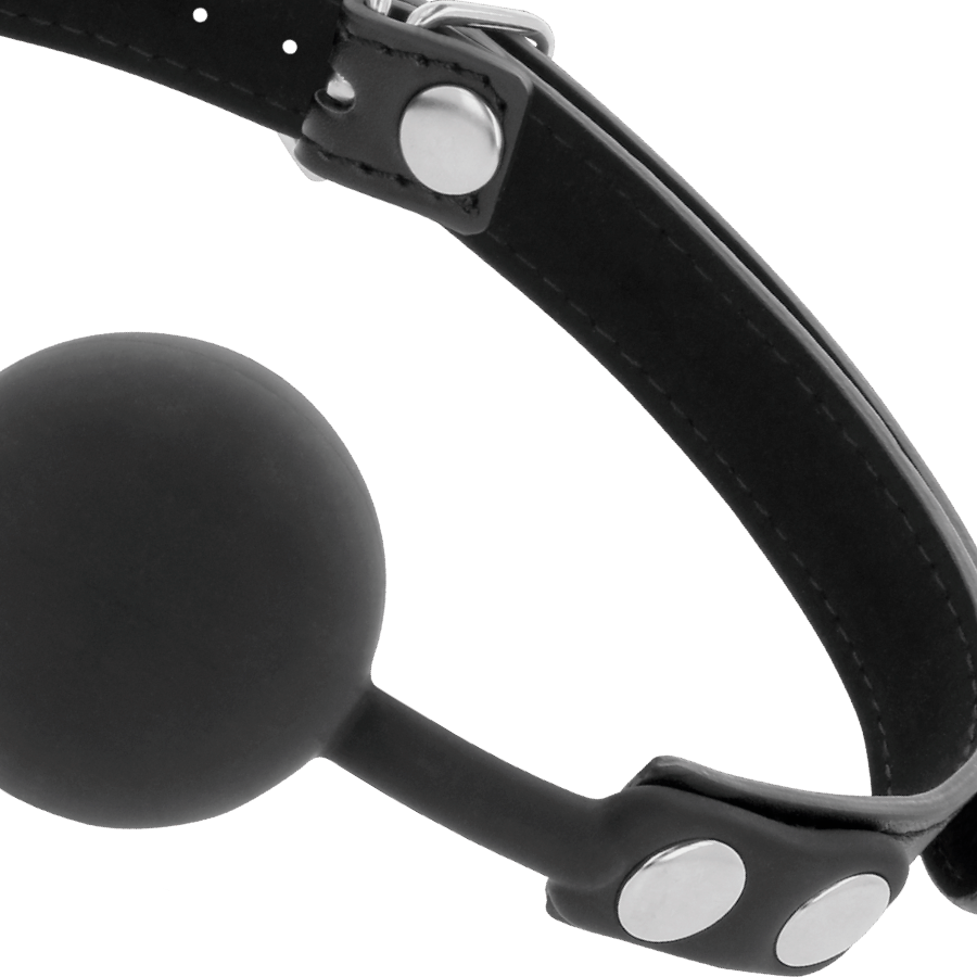 Darkness - Zwarte Siliconen Gag - afbeelding 3