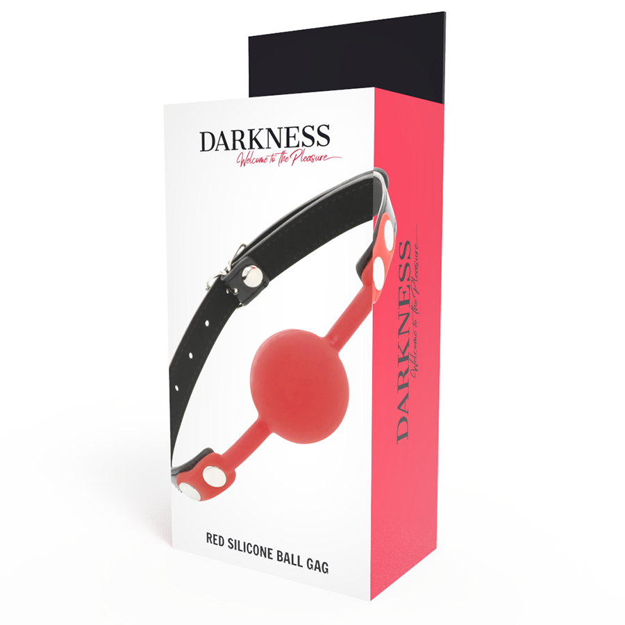 Darkness - Rode Siliconen Gag - afbeelding 4