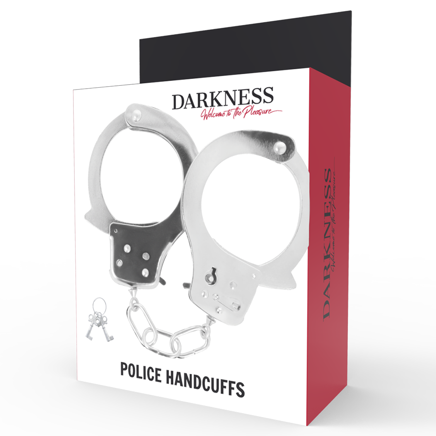Darkness - Metalen Handboeien Met Sleutels - afbeelding 3