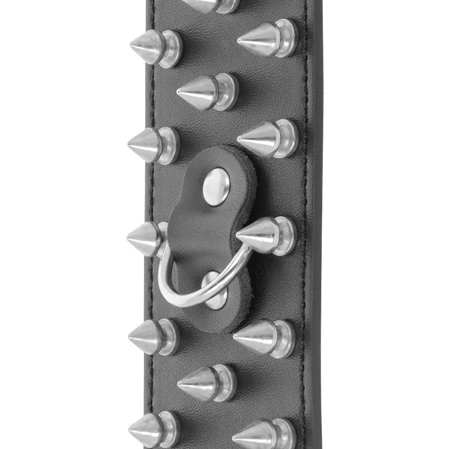 Darkness - Schedels En Botten Zwarte Spiked Handboeien - afbeelding 5