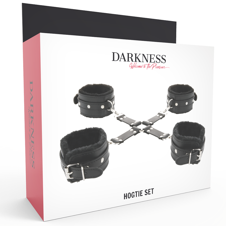 Darkness - Zwarte Lederen Hand- En Voetenmanchetten - afbeelding 9
