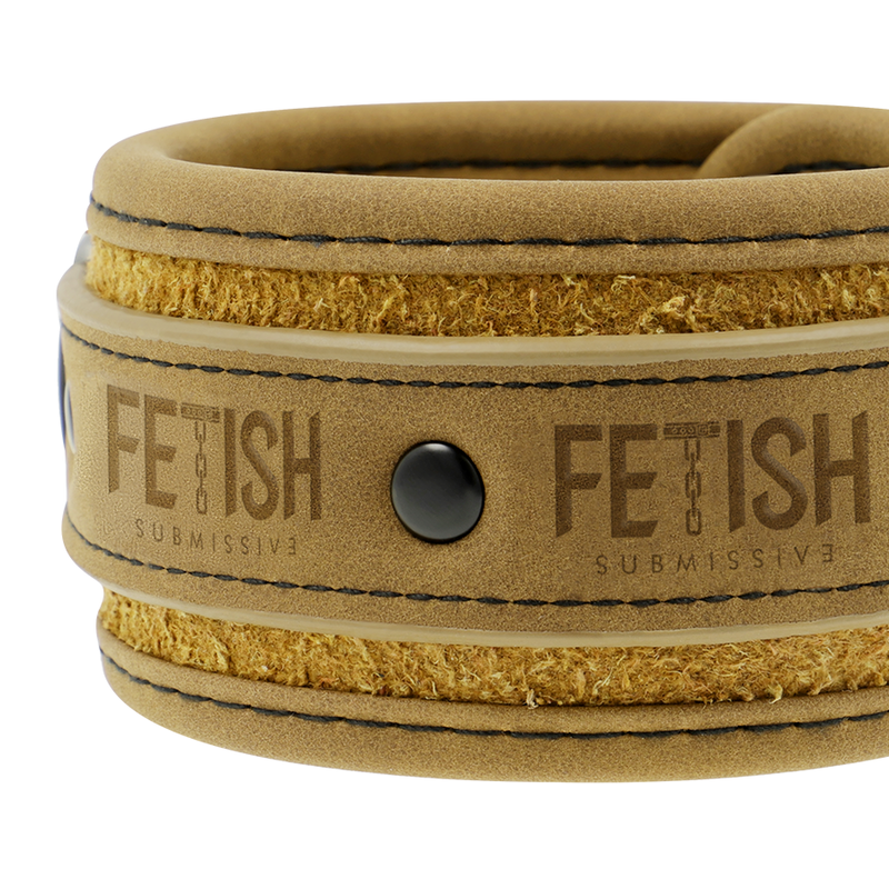 Fetish Submissive Origen - Vegan Lederen Handboeien Met Neopreen Voering - afbeelding 7