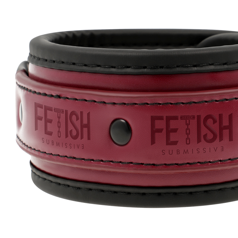 Fetish Submissive Dark Room - Vegan Lederen Handboeien Met Neopreen Voering - afbeelding 3