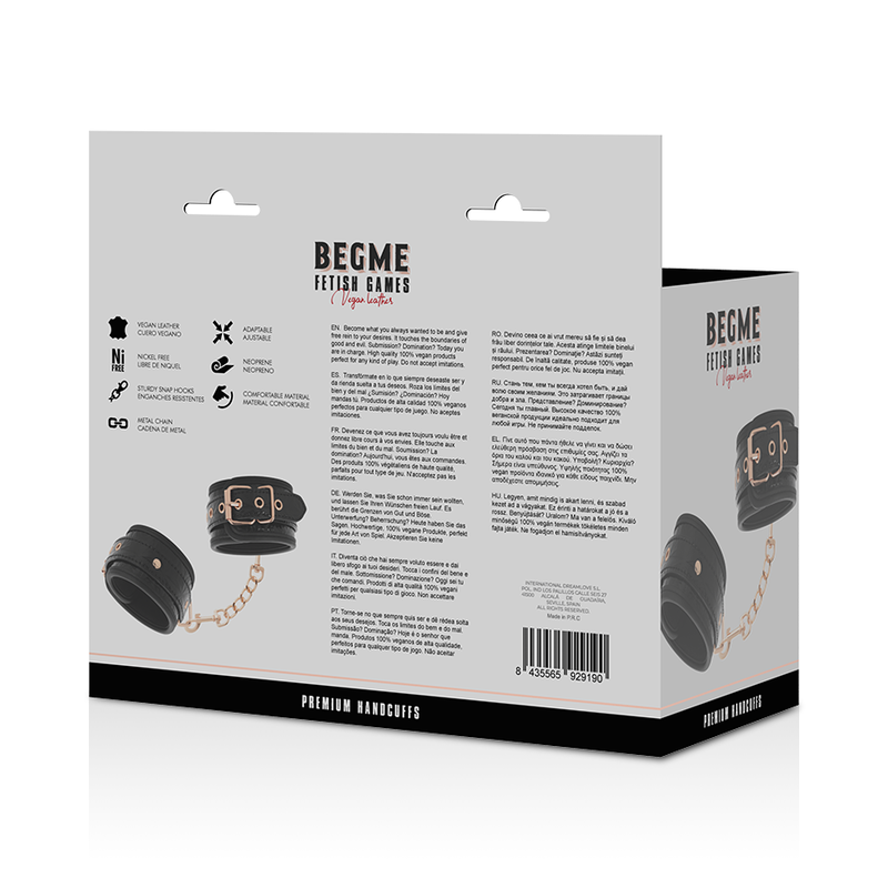 Begme - Black Edition Neopreen Voering Handboeien - afbeelding 9