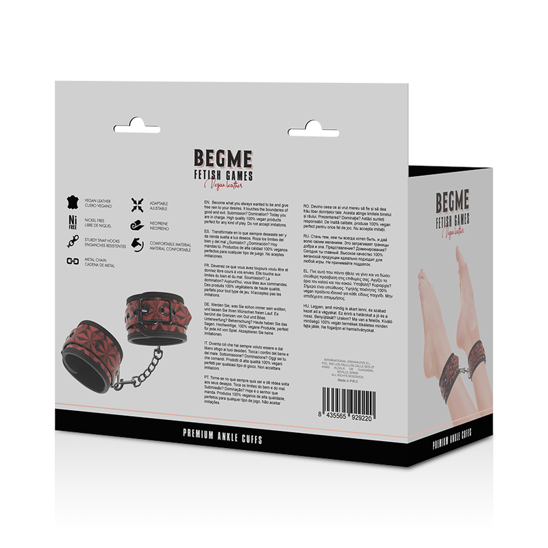Begme - Red Edition Neopreen Voering Enkelmanchetten - afbeelding 10