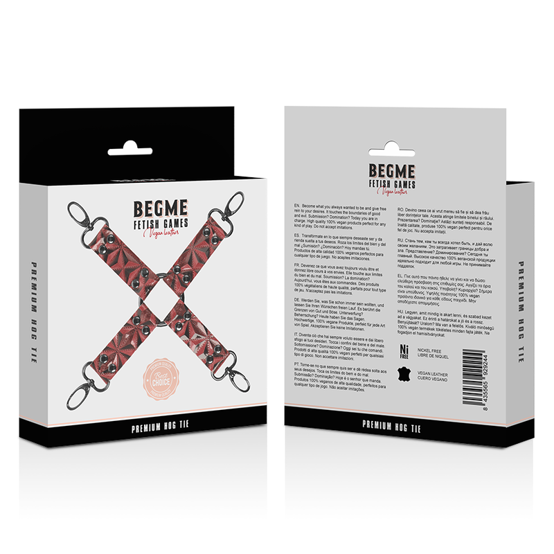 Begme - Rode Editie Hog Tie Vegan Leer - afbeelding 5
