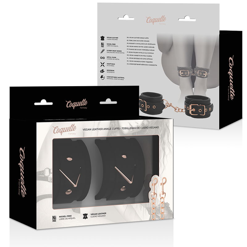 Coquette Chic Desire - Fantasy Neopreen Gevoerde Enkelmanchetten - afbeelding 8