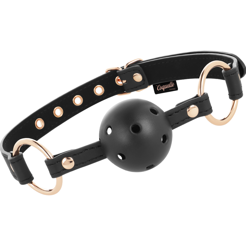 Coquette Chic Desire - Fantasie Ademende Vegan Lederen Gag - afbeelding 3