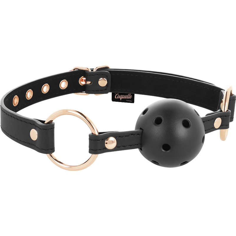 Coquette Chic Desire - Fantasie Ademende Vegan Lederen Gag - afbeelding 4