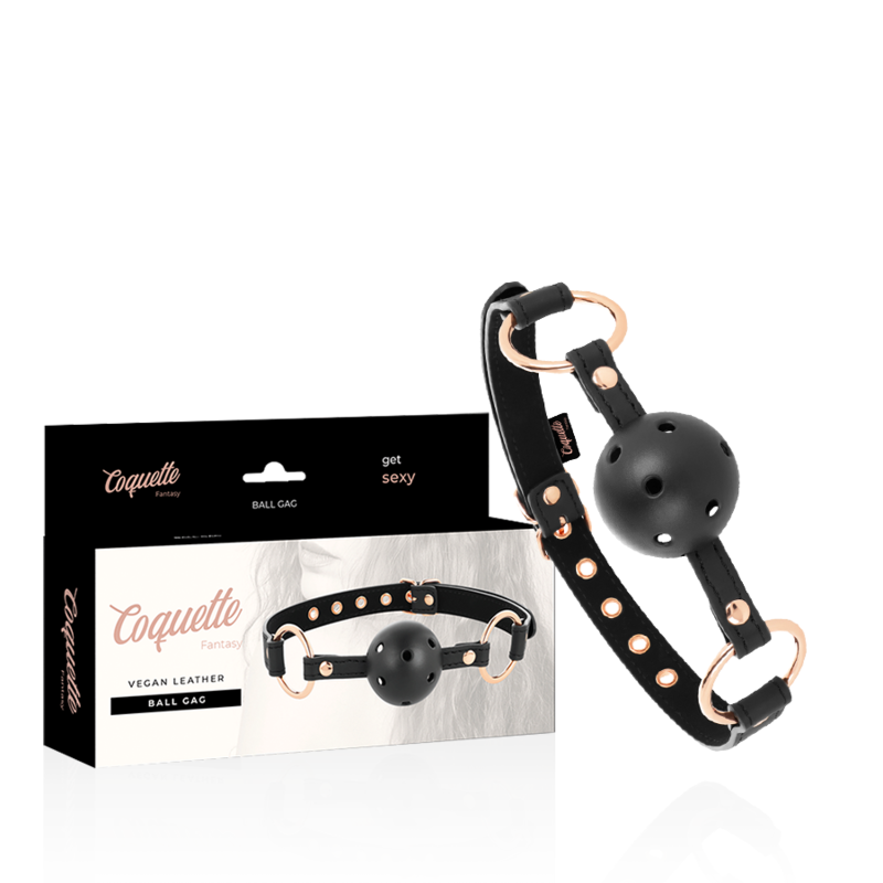 Coquette Chic Desire - Fantasie Ademende Vegan Lederen Gag