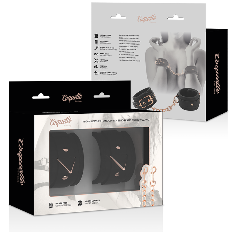 Coquette Chic Desire - Fantasy Vegan Lederen Handboeien Met Nopreen Voering - afbeelding 8