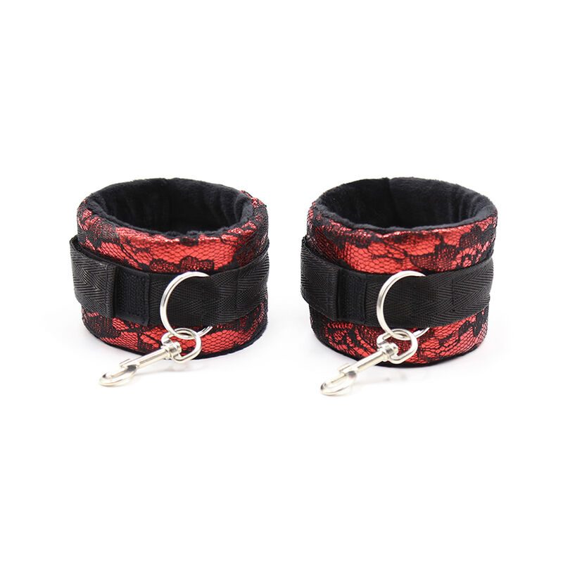 Ohmama Fetish - Fluwelen Handboeien Met Nylon Tape - afbeelding 2