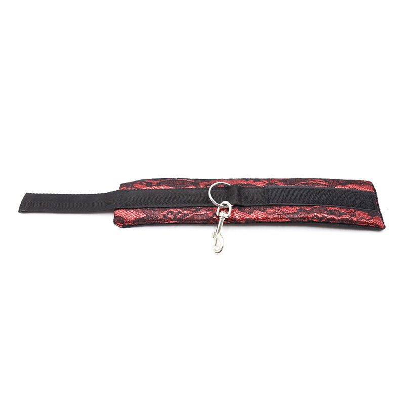 Ohmama Fetish - Fluwelen Handboeien Met Nylon Tape - afbeelding 6
