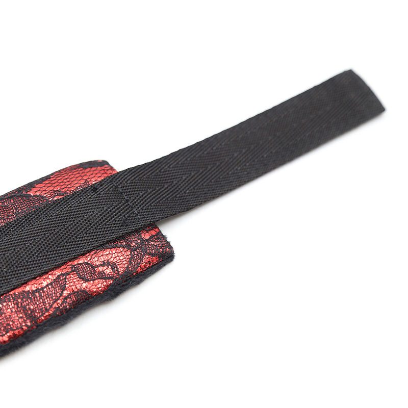 Ohmama Fetish - Fluwelen Handboeien Met Nylon Tape - afbeelding 7