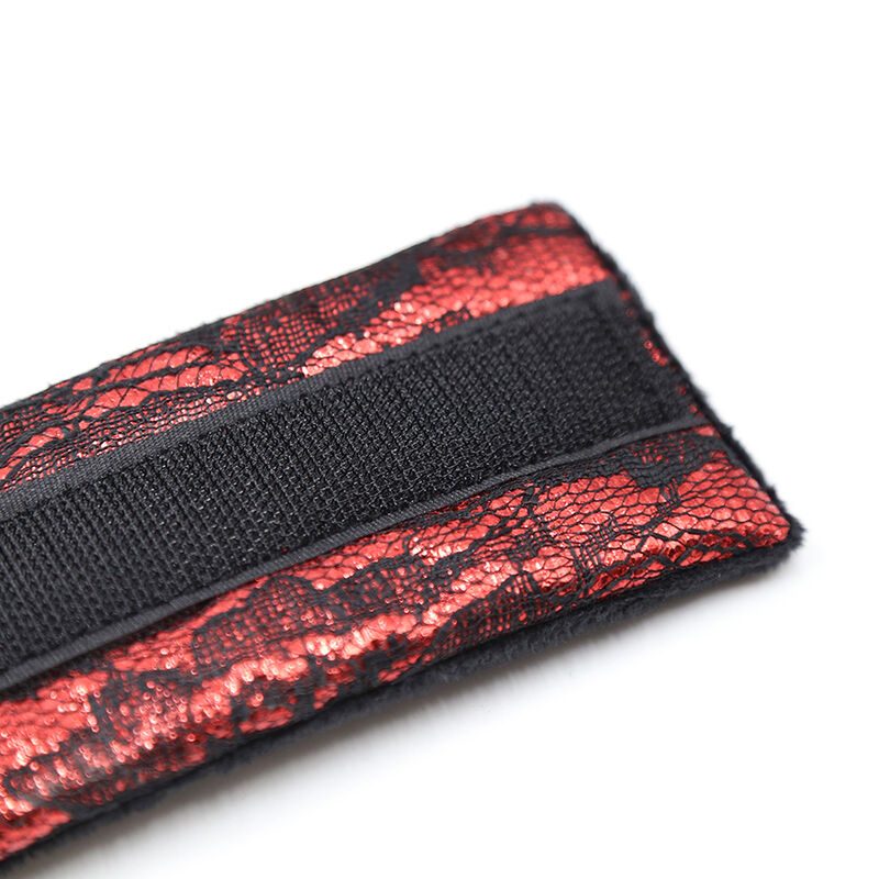 Ohmama Fetish - Fluwelen Handboeien Met Nylon Tape - afbeelding 10