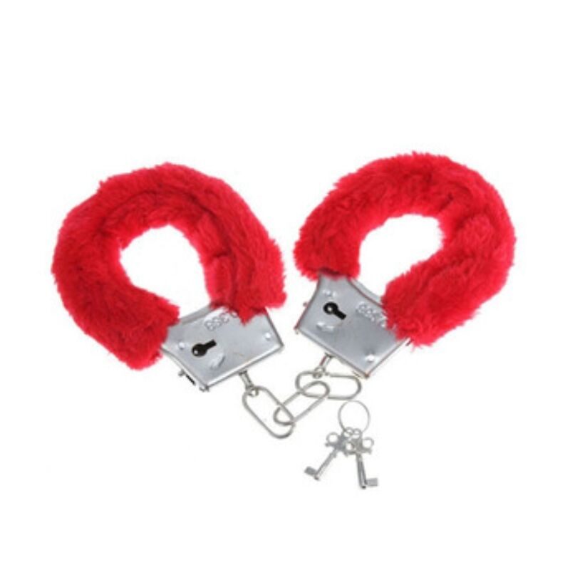 Diablo Picante - Rood Gevoerde Metalen Handboeien