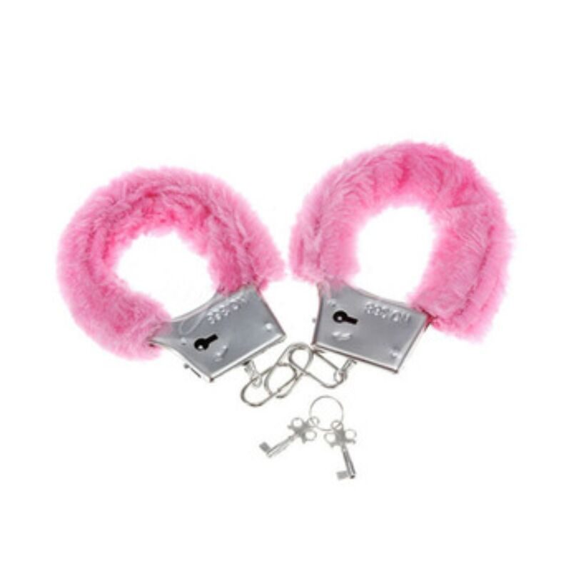Diablo Picante - Roze Gevoerde Metalen Handboeien