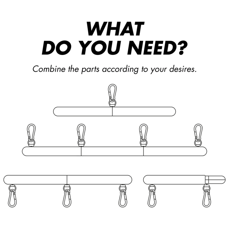Fetish Submissive Bondage - Verstelbare Spreidbalk 4 Stuks - afbeelding 5