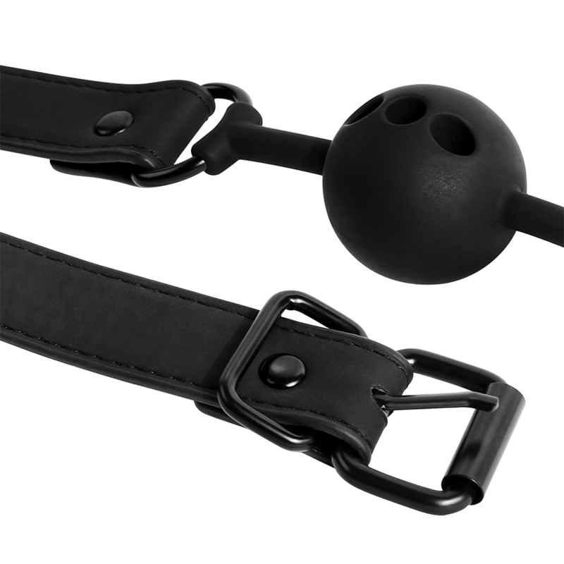 Fetish Submissive Bondage - Ademende Siliconen Bal Gag - afbeelding 6