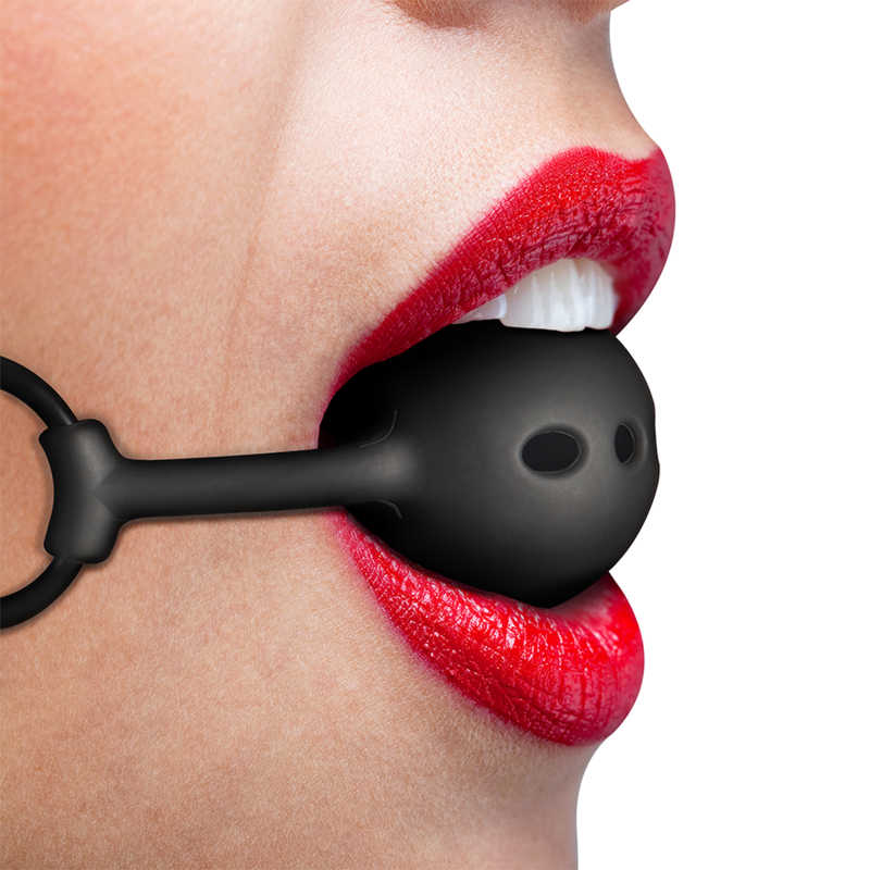 Fetish Submissive Bondage - Ademende Siliconen Bal Gag - afbeelding 4