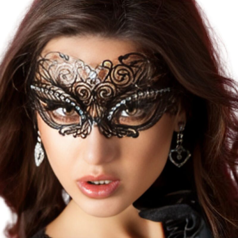 Chilirose - Cr 3706 Zwart Ogenmasker