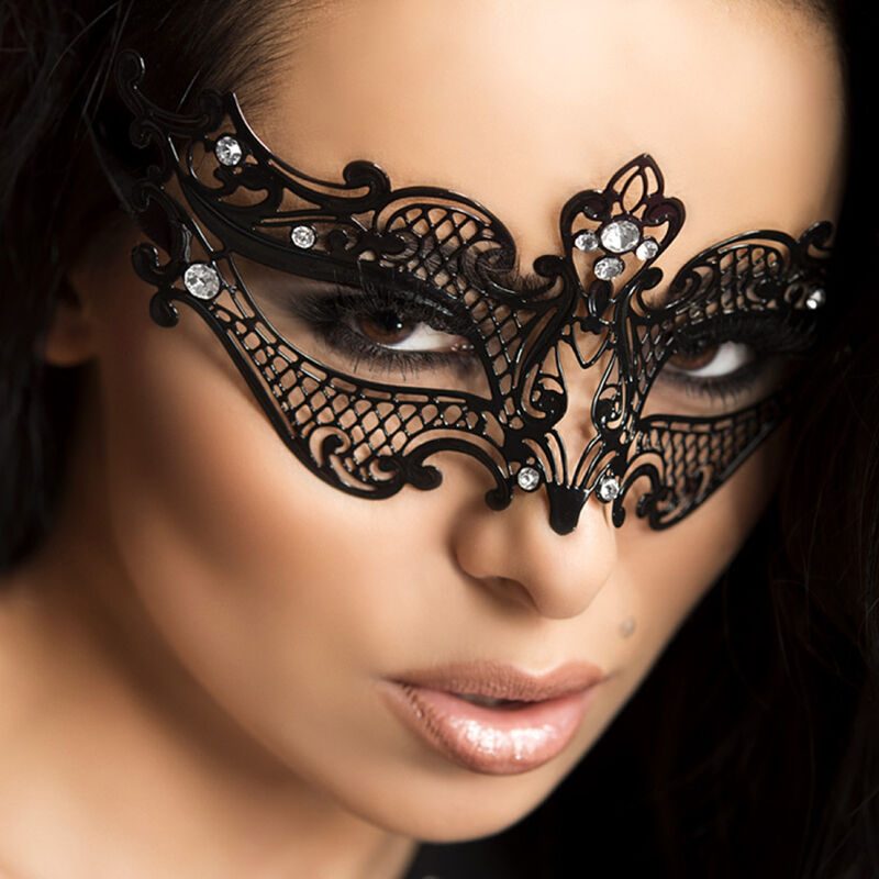 Chilirose - Cr 3755 Zwart Ogenmasker
