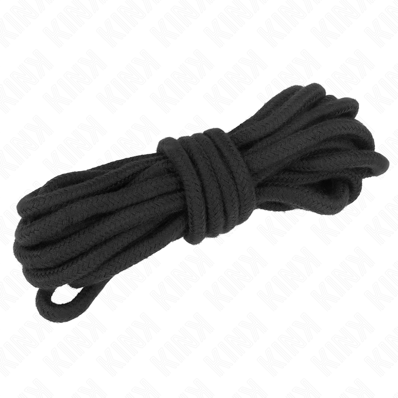 Kink - Katoenen Touw 10 Meter Zwart - afbeelding 2