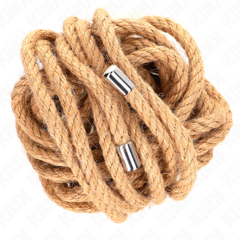 Kink - 5 Meter Henneptouw Met Metalen Kop