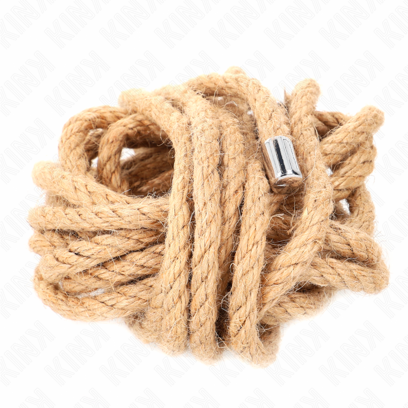 Kink - 5 Meter Henneptouw Met Metalen Kop - afbeelding 3
