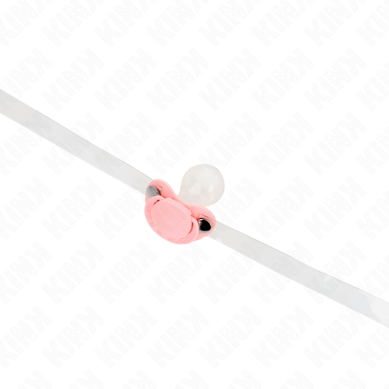 KINK - FOPSPEENVORMIGE GAG 5,5 x 4 CM ROZE VERSTELBAAR 43-60 CM - afbeelding 2