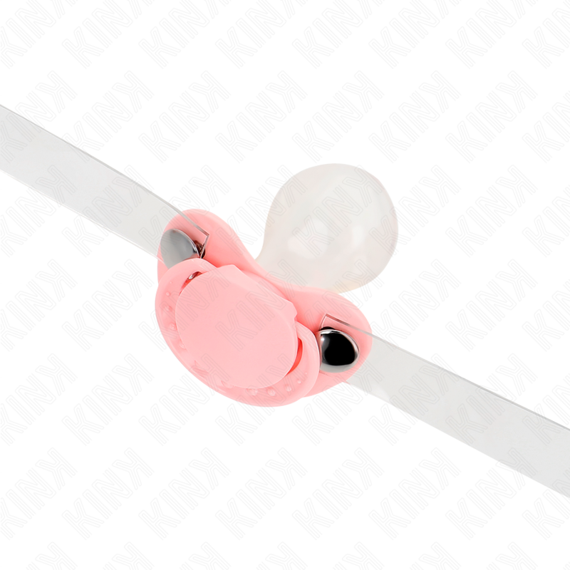 KINK - FOPSPEENVORMIGE GAG 5,5 x 4 CM ROZE VERSTELBAAR 43-60 CM - afbeelding 4
